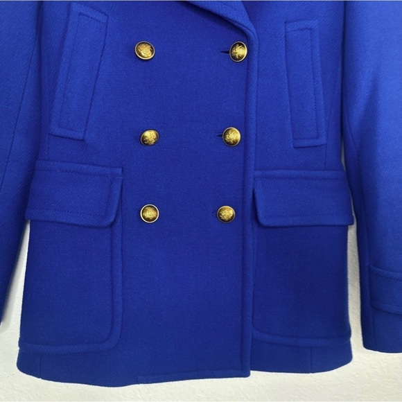 J. Crew Stadium Cloth Nello Gori Double-Breasted Pea Coat - Picture 10 of 10